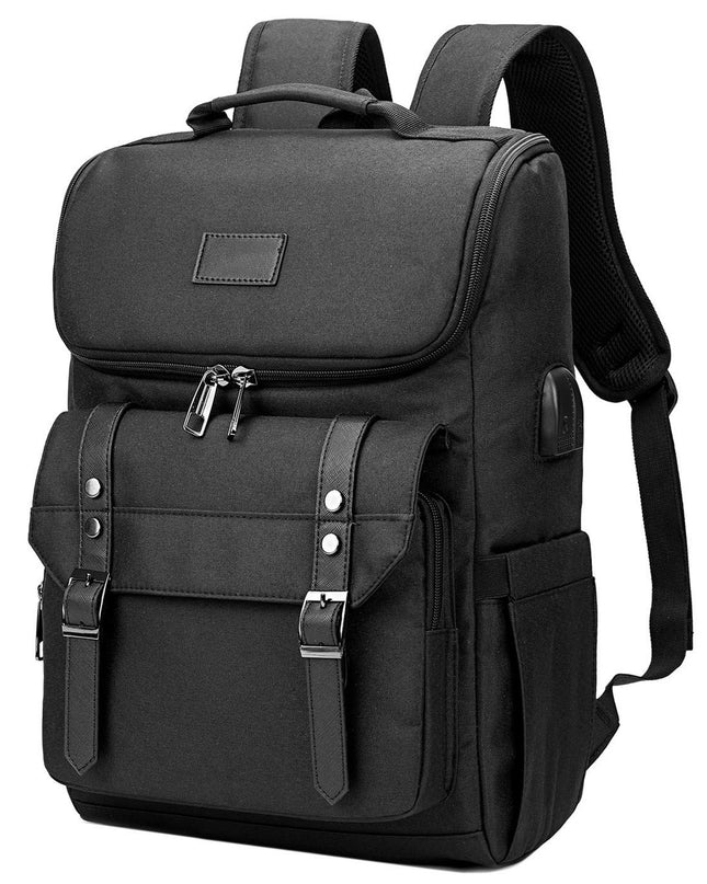 Men's Backpack Retro Travel Bag USB