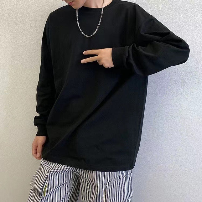 Autumn Long Sleeve T-shirt Threads Band Loose