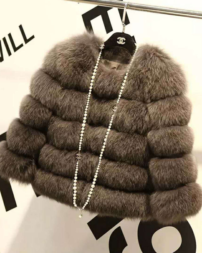 S-3XL Mink Coats Women Winter New Fashion FAUX Fur Coat Elegant Thick Warm Outerwear Fake Fur Jacket Chaquetas Mujer