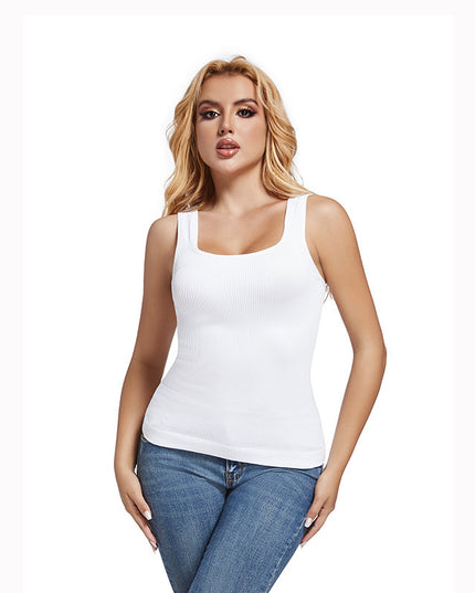 Seamless Square Collar Seamless Waist Waist Shaping Thread Lengthened Vest