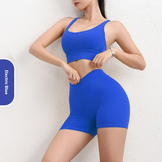 Women's Hip Lifting Three Points Peach Nude Feel Exercise Workout Pants
