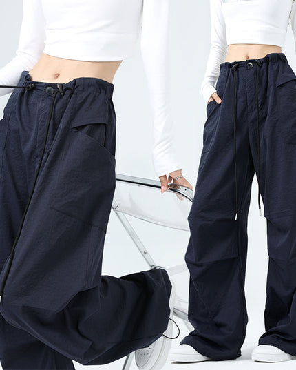 High Waist Women's Workwear Wide Leg Pants