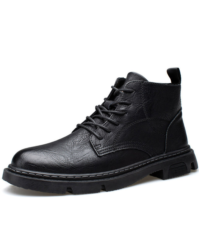 High-top Boots Black Overalls Boots Boys