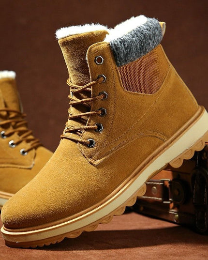 Men's Waterproof Padded High Top Martin Boots