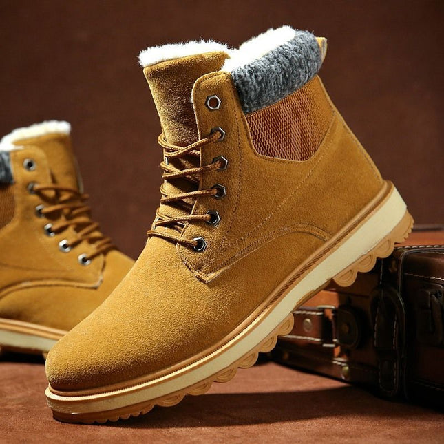 Men's Waterproof Padded High Top Martin Boots