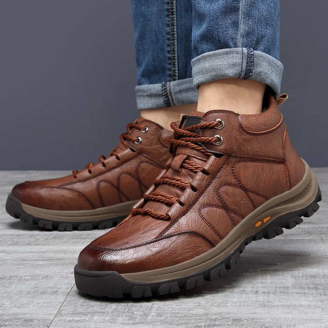Plus Velvet Warmth Thick High-top Cotton Shoes