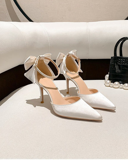 Buckle With Bow Hollowed Sandals