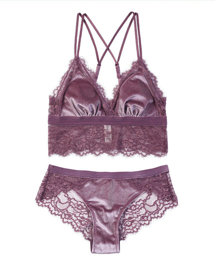 Sexy back bra set