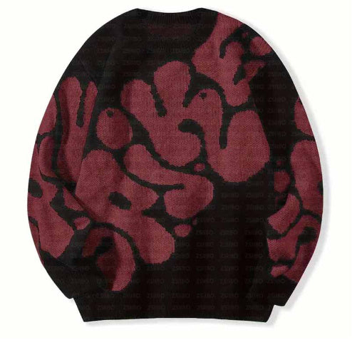 Loose American Sweater High Street Tide Top