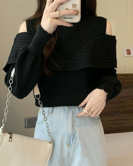 Women's Korean-style Half-turtleneck Bottoming Sweater