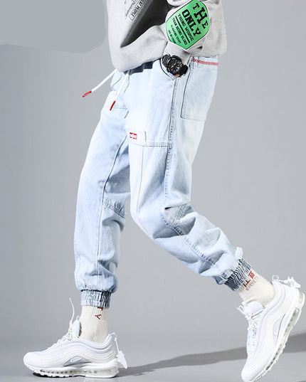 Summer light blue jeans