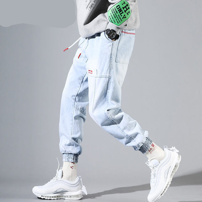 Summer light blue jeans