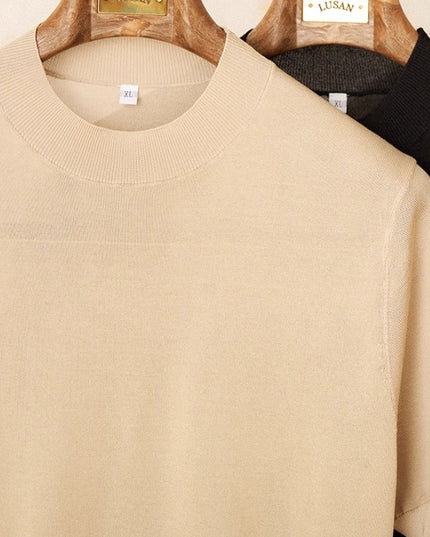Slim Fit Small Round Neck Short Sleeve