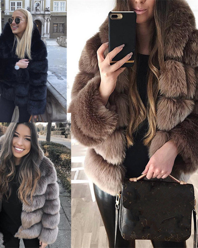 Faux fur jacket