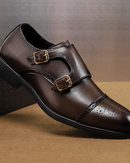 Low-top Leather Shoes Fashion British Style Business Formal Wear Casual Men's Shoes