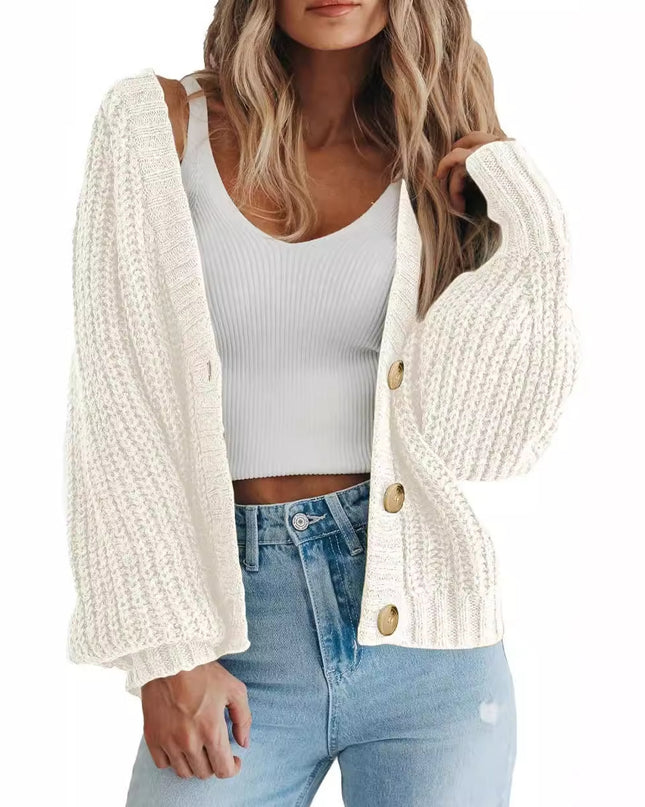 Women's Thick Knitted Cardigan Sweater