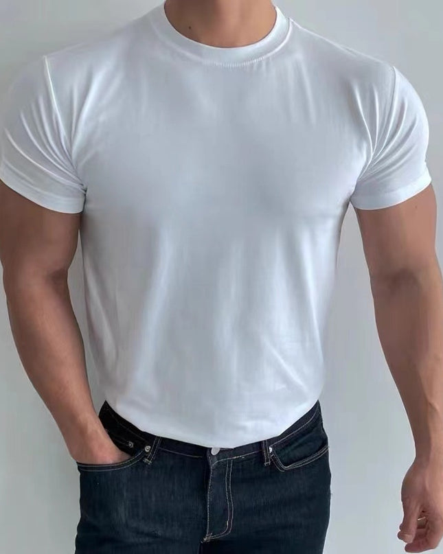 Slim Fit And Quick-drying Short-sleeved Slimming Bottoming Shirt All-matching Running