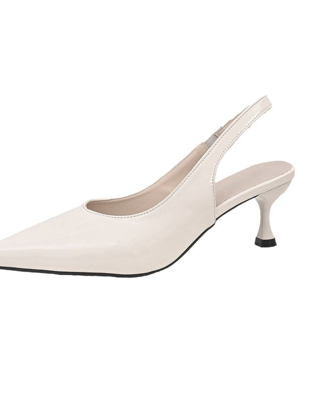 Sexy Patent Leather Women Pointed Toe Stiletto Toe Box Sandals
