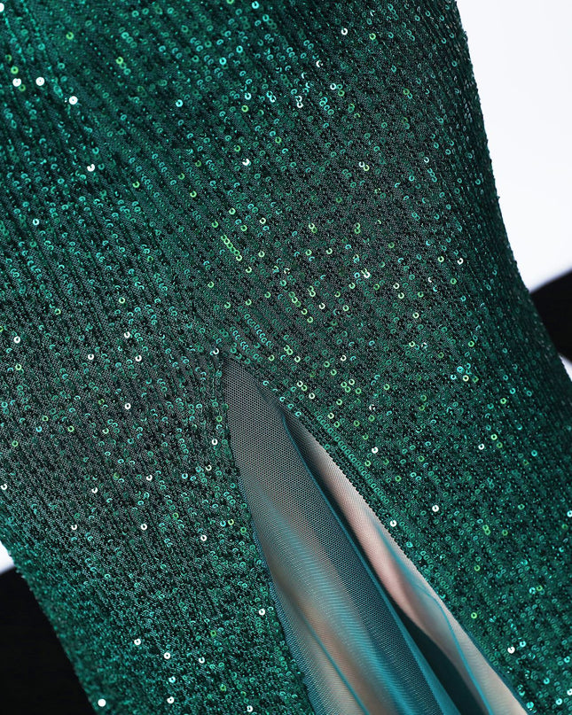 Sequined Party Dress Long Banquet Slim Fishtail