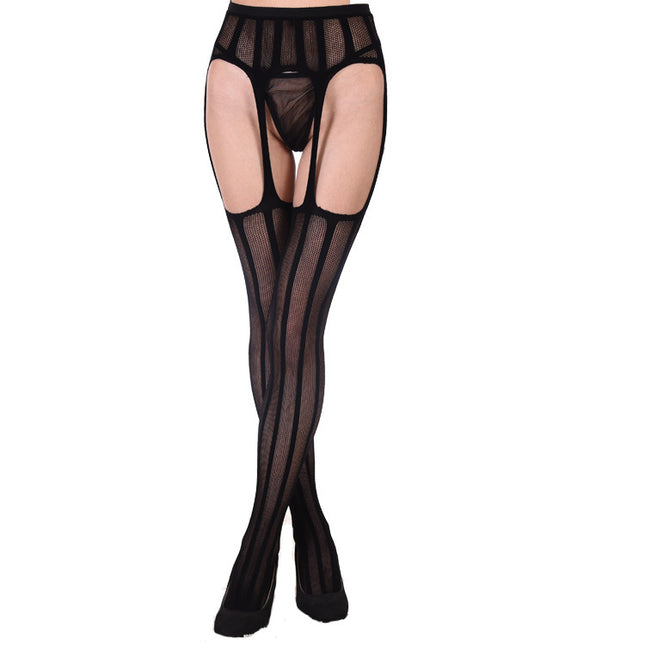 High-end Sexy Lingerie Fishnet Stockings Sexy Non-slip Sling One-piece Stockings