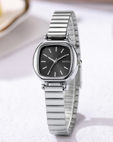 Fashion Simple New Small Square Watch Steel Watch Ladies