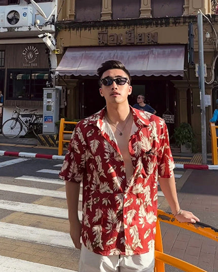Hawaii Ice Silk Beach Printed Shirt
