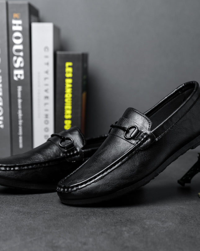 Casual Men's Solid Color Synthetic Leather Shoes