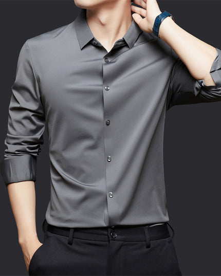 Seamless High Elastic Long Sleeve Anti-wrinkle Shirt