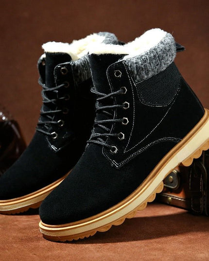 Men's Waterproof Padded High Top Martin Boots