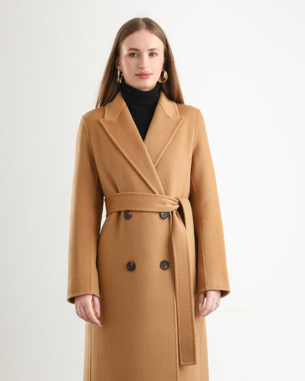 Women's Mid-length Woolen Wool Overcoat Coat