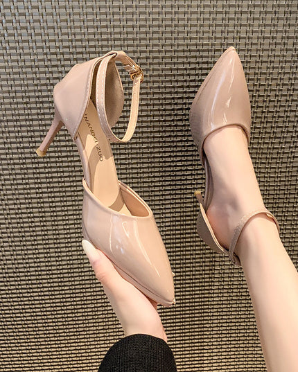 Women's High-heeled Sandals With Buckle Strap