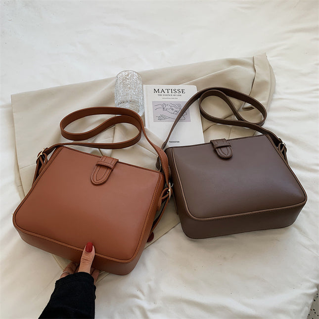 Fashion Large Capacity Shoulder Messenger Commuter Bucket Bag