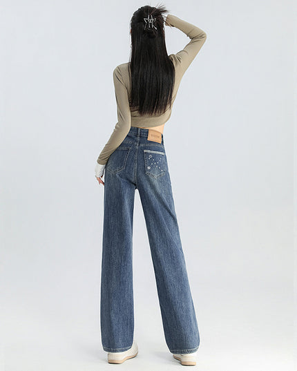 Women's American-style Retro Wide Leg Jeans