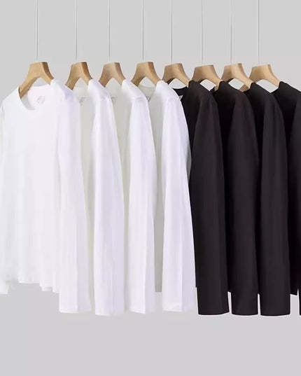 Men's And Women's All-match Cotton Long-sleeved T-shirt