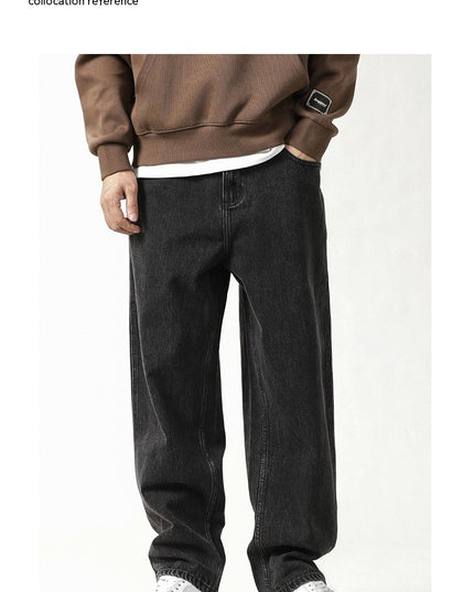 Stylish Loose Plus Size Jeans For Men