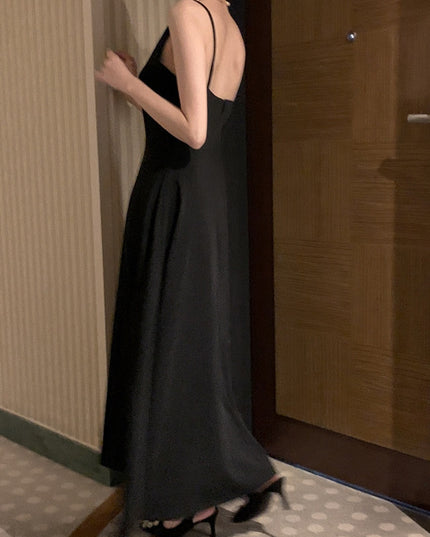 Off-shoulder Sleeveless Waist Slimming Dress