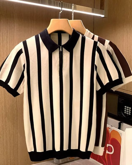 Loose Knitwear Short Sleeve Round Neck Casual Top