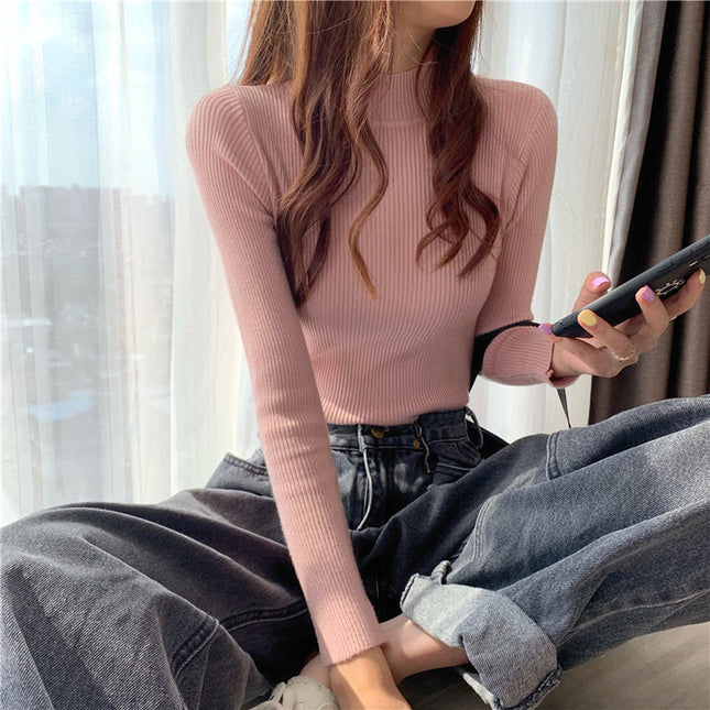 Slim Fit Inner Wear All-matching Sweater Long Sleeve