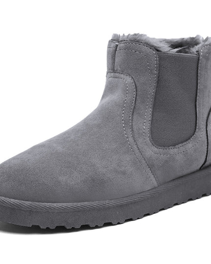 Men's warm mid-tube casual padded snow boots