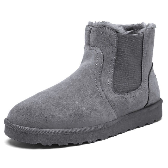 Men's warm mid-tube casual padded snow boots