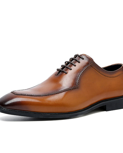 Business Dress Shoes Leather Pointed Scalp Men's Oxford Suit Shoes