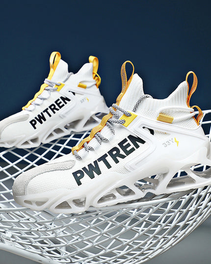Increasing, Shock-absorbing, Casual Running, All-match Flying Woven Sports Shoes