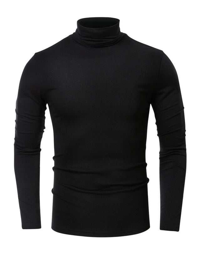 Turtleneck Men's European And American Long Sleeve T-Shirt