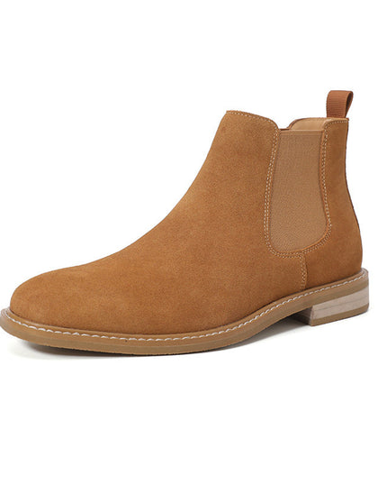 Chelsea Boots Men's Slip-on Fashionable Boots Plus Size Suede