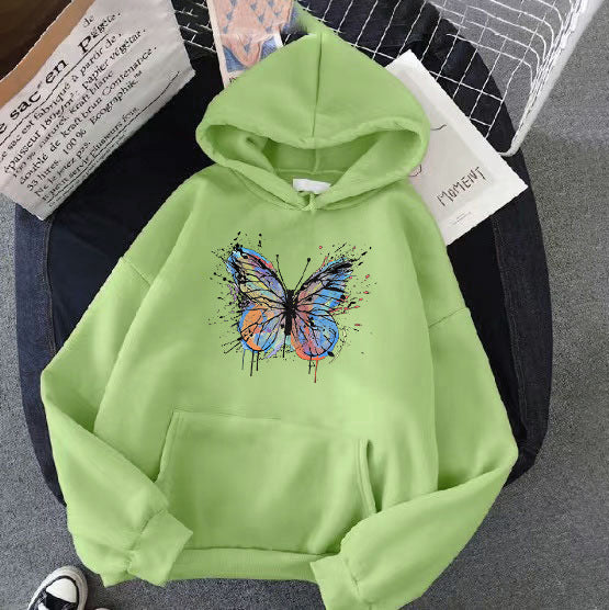 Plus Size Loose Hooded Sweater For Women