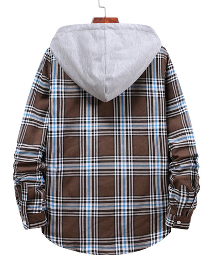 New Classic Plaid Shirt Versatile Hoodie