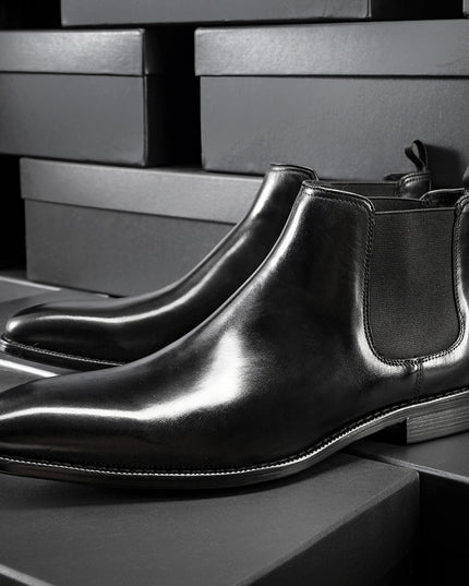 Men Plus Velvet Warm Leather British Style Martin Boots