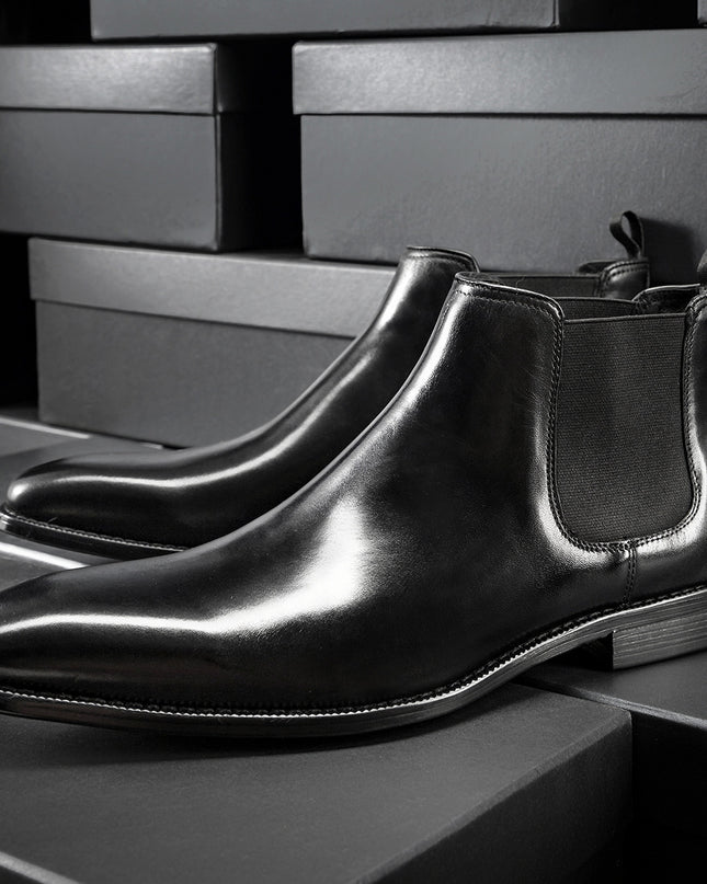 Men Plus Velvet Warm Leather British Style Martin Boots