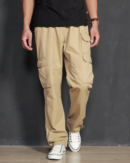 Men's Loose Large Multi Pocket Overalls