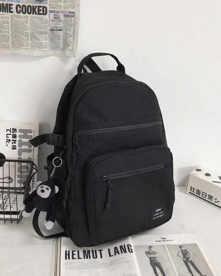 College Students Double-shouldered Male Gender-neutral Tooling Wind Hip-hop Sports Street Schoolbag